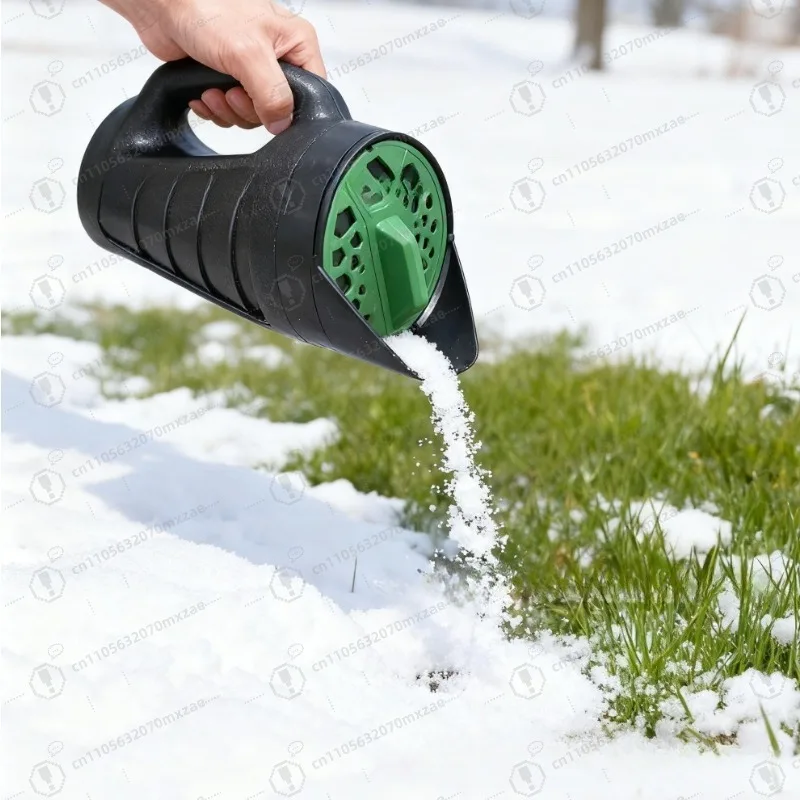 New Adjustable Handheld Salt Spreader Watering Can Garden Fertilizer Seeder Multifunctional Tool
