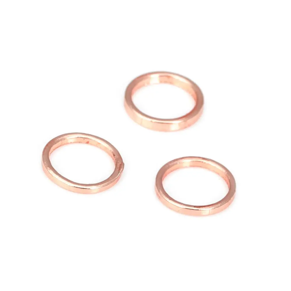 4MM 5MM 6MM 14MM 20MM 28MM 18K Gold Color Silver Color Brass Round Closed Rings Jump Rings Jewelry Making Accessories