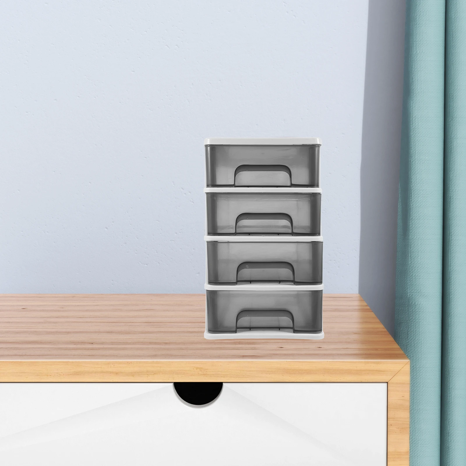 

Drawer Small Storage Box Plastic Drawers Can Put Organizer for Desk Makeup White