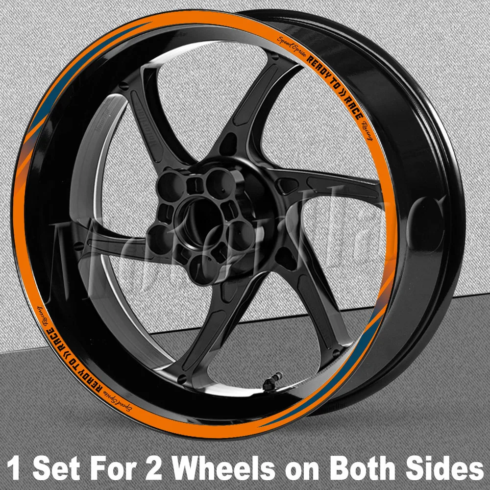 Reflektierender Motorrad-Radaufkleber Felgen-Naben-Streifenaufkleber READY TO RACE für KTM Duke 250 390 690 890 1290 1390 Super Duke R – Detail 3
