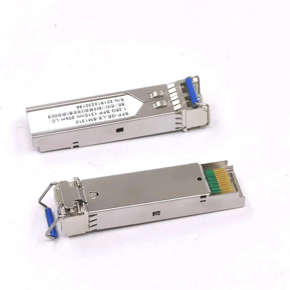 SFP-1.25G-LR 20KM SFP+ Transceiver Module Fiber Optic Transceivers LC FTTH  1310nm DDM Compatible with CS 1.25gbps CN;GUA