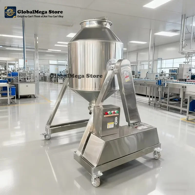 Factory Supply Stainless Steel Drum Mixer Machine 40L 60L 90L Dry Powder Mixing for Food