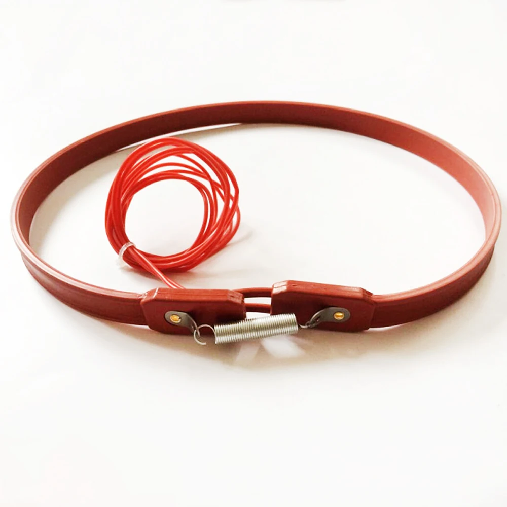 220V AC 15mm Width x 430/450/480/530/550...1000mm Length Silicon Heater Strip For Air conditioner Compressor Crankcase