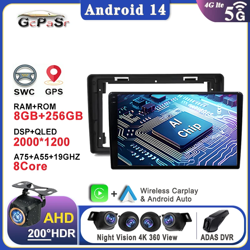 

Android 14 For Renault Trafic 2 For Opel Vivaro A For Nissan Primastar 2006 - 2014 Auto Radio Multimediale Car Navigazione GPS