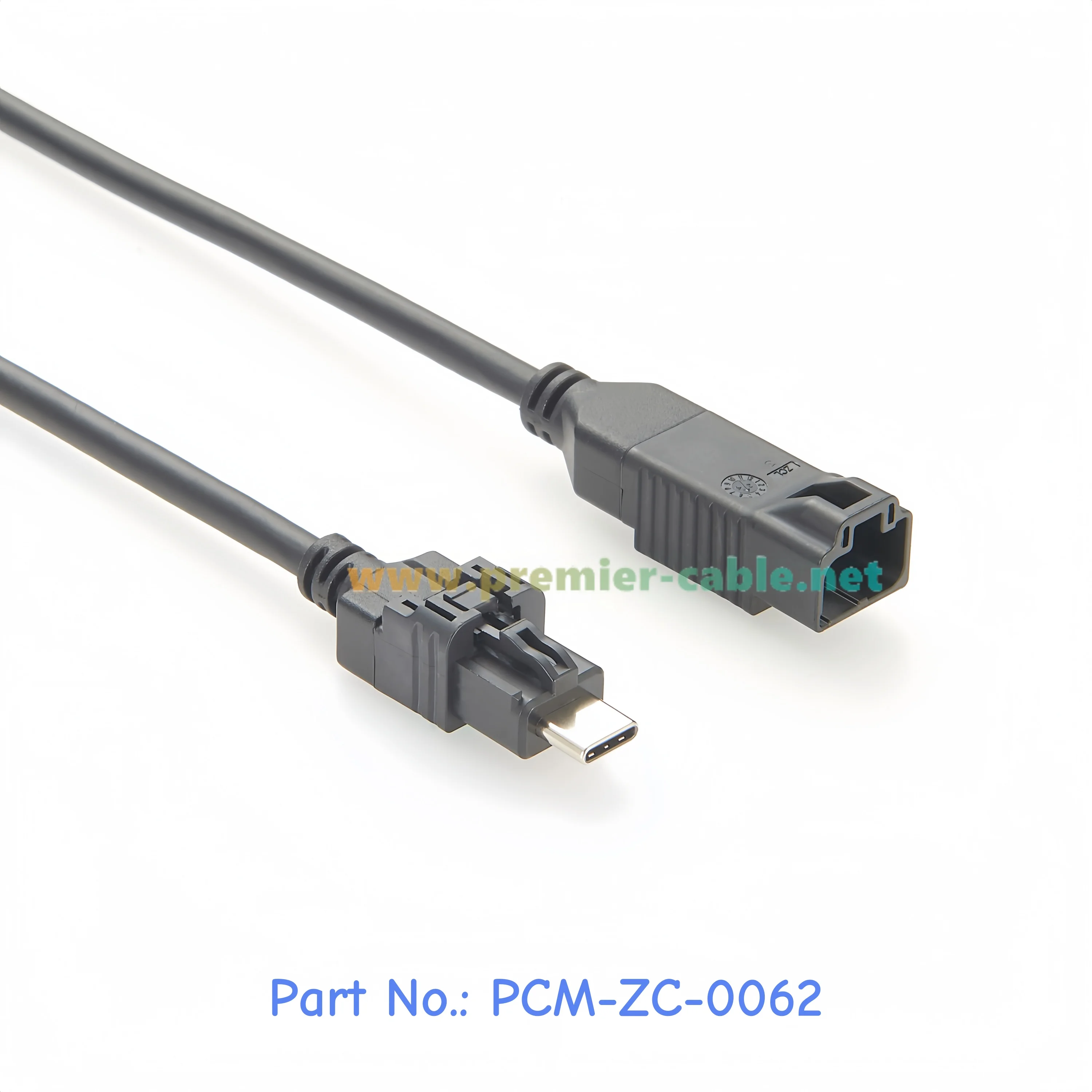 Automotive USB 3.1 Type-C Extension Cable Compatible TE 2398010-1 & 2398011-1, Amphenol USBCC231AA019AS Mini HSBridge Cable, 1m