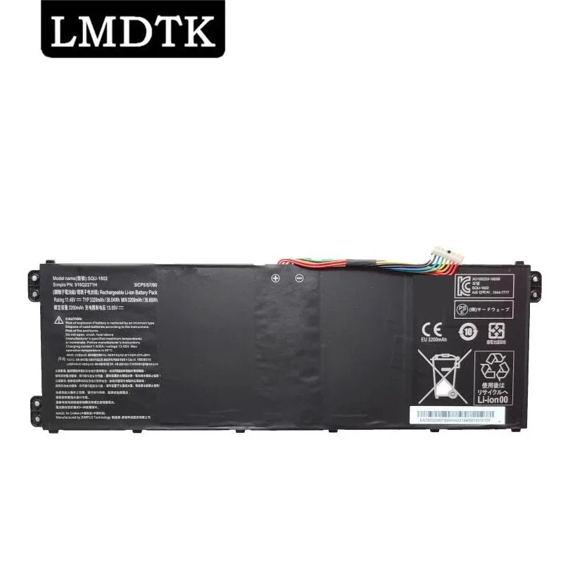 LMDTK Новая аккумуляторная батарея для ноутбука для HASEE SQU-1602 CP5E1 CP5S1 CP7D1 CP7S1 11,46 в 3320 мАч 38.04Wh