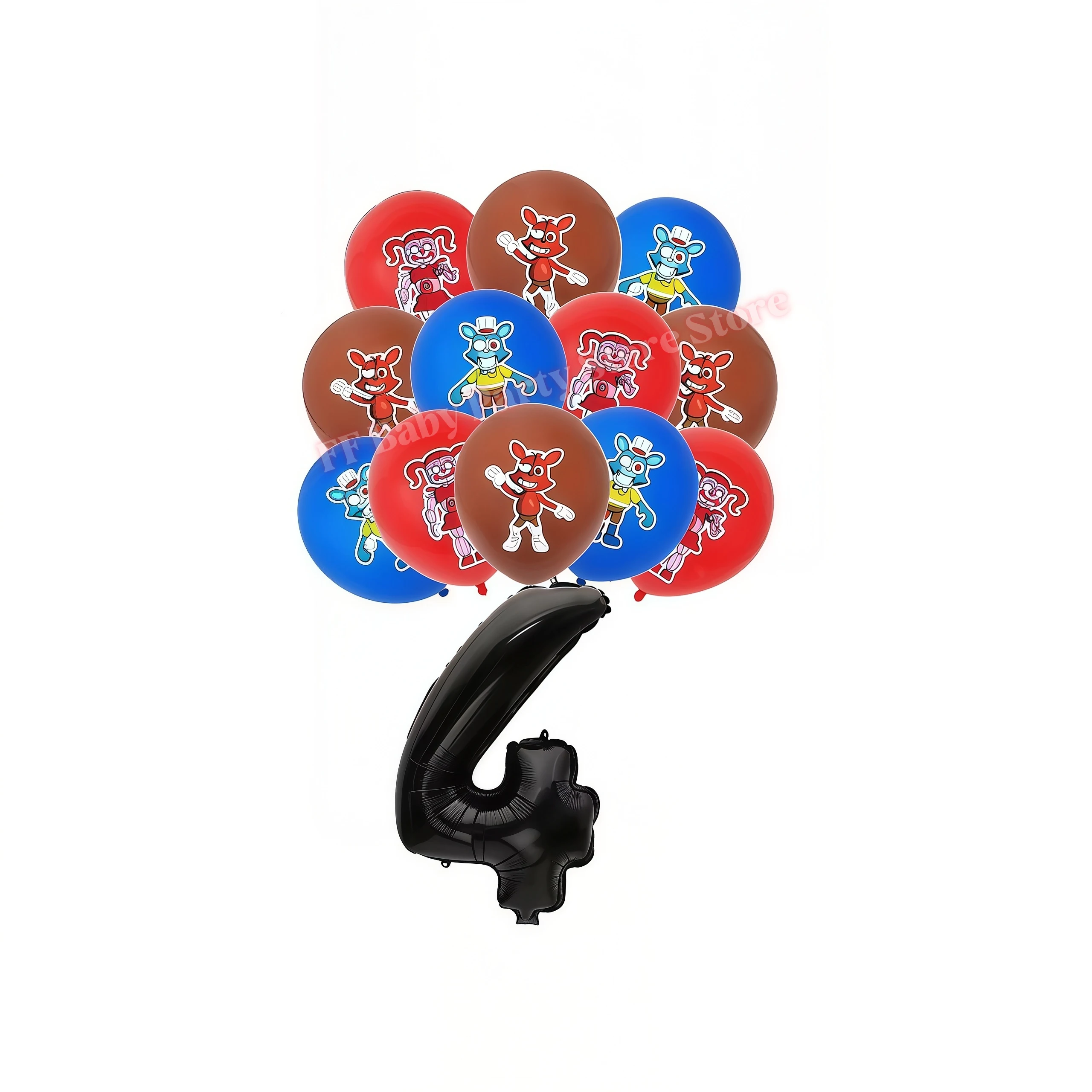 Five Nights Bear Geburtstagsparty-Dekorationen: Teller, Becher, Hintergrund, Freddy-Ballon für Kinderpartys, FNAFs Event-Zubehör und Geschenke – Detail 30