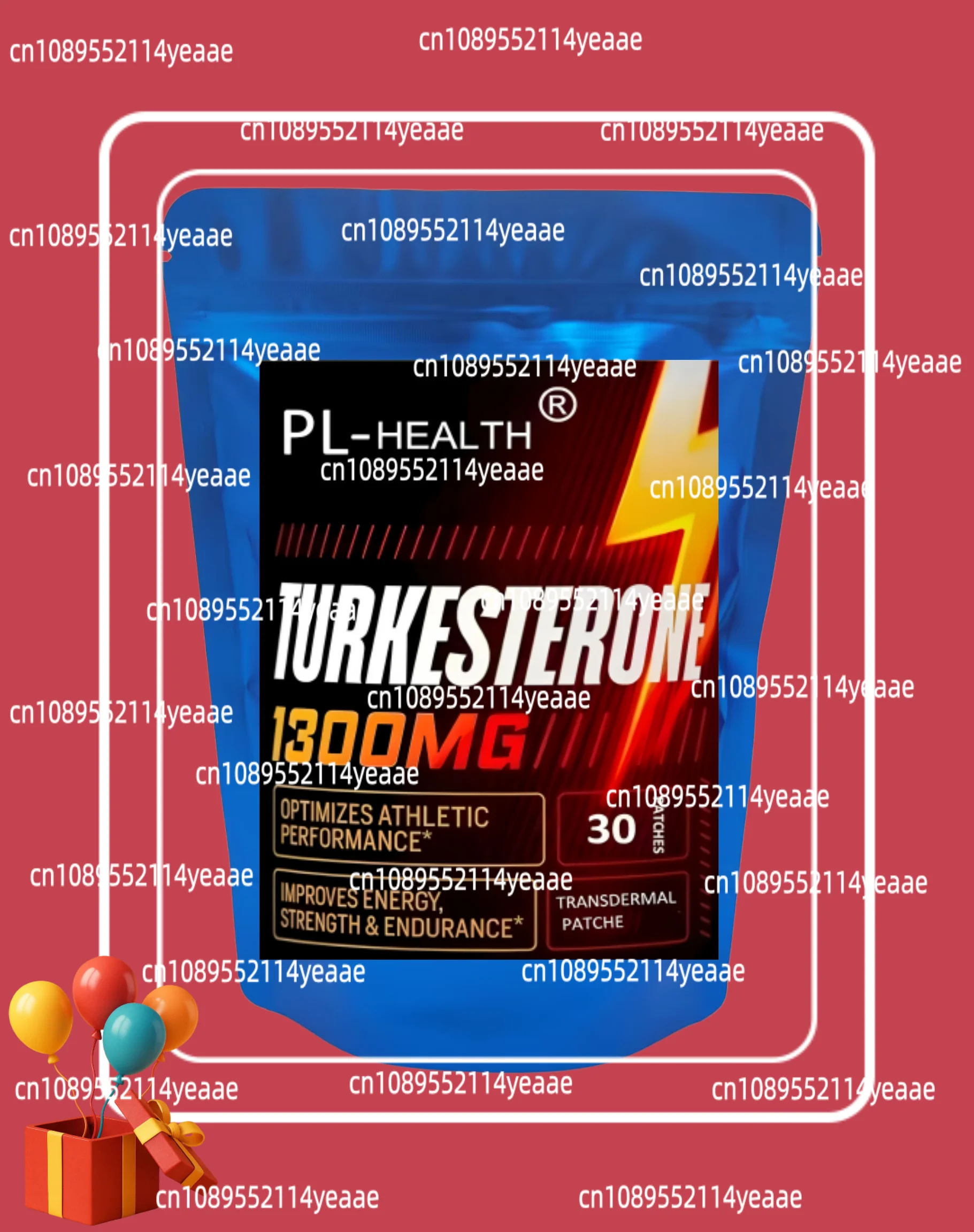 Turkesterone Transdermal Patches Ultra High Strength For Athletic Performance & Muscle Mass 30 Patches One Month Supply