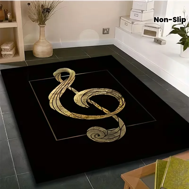 Guitar Textured Carpet Can Be Folded and Used for Music Themed Decoration in Living Rooms Bedrooms and Offices Home Decoration