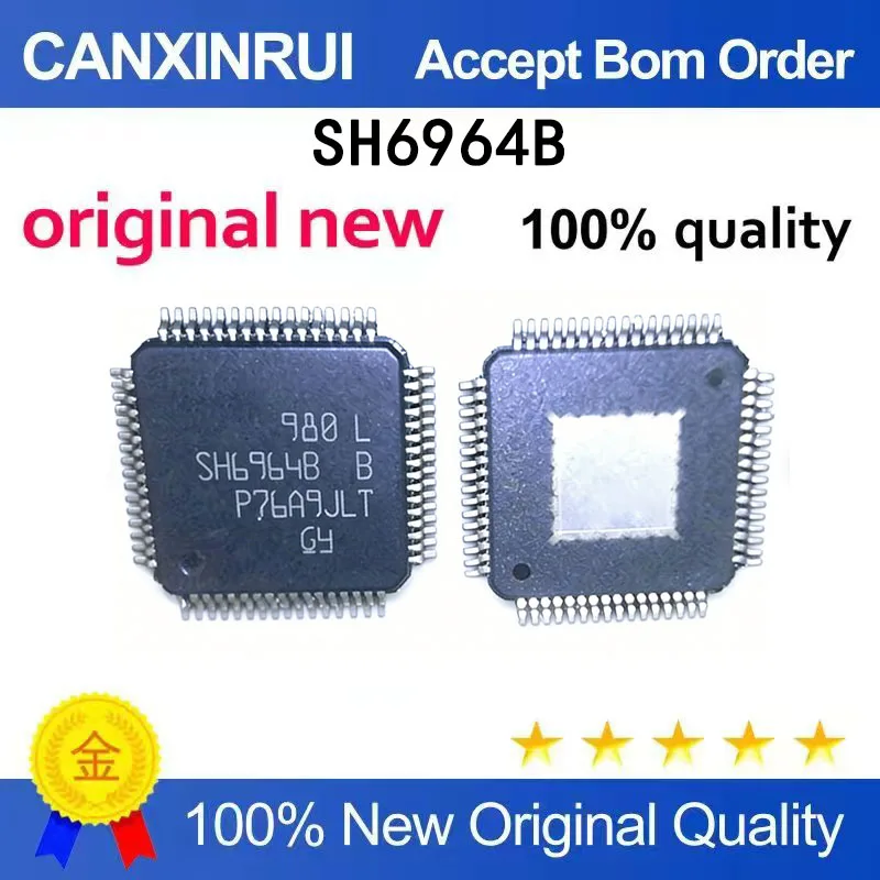 (5pcs-100pcs）Brand new genuine driver chip SH6964B SH6964BB TQFP64 package in stock