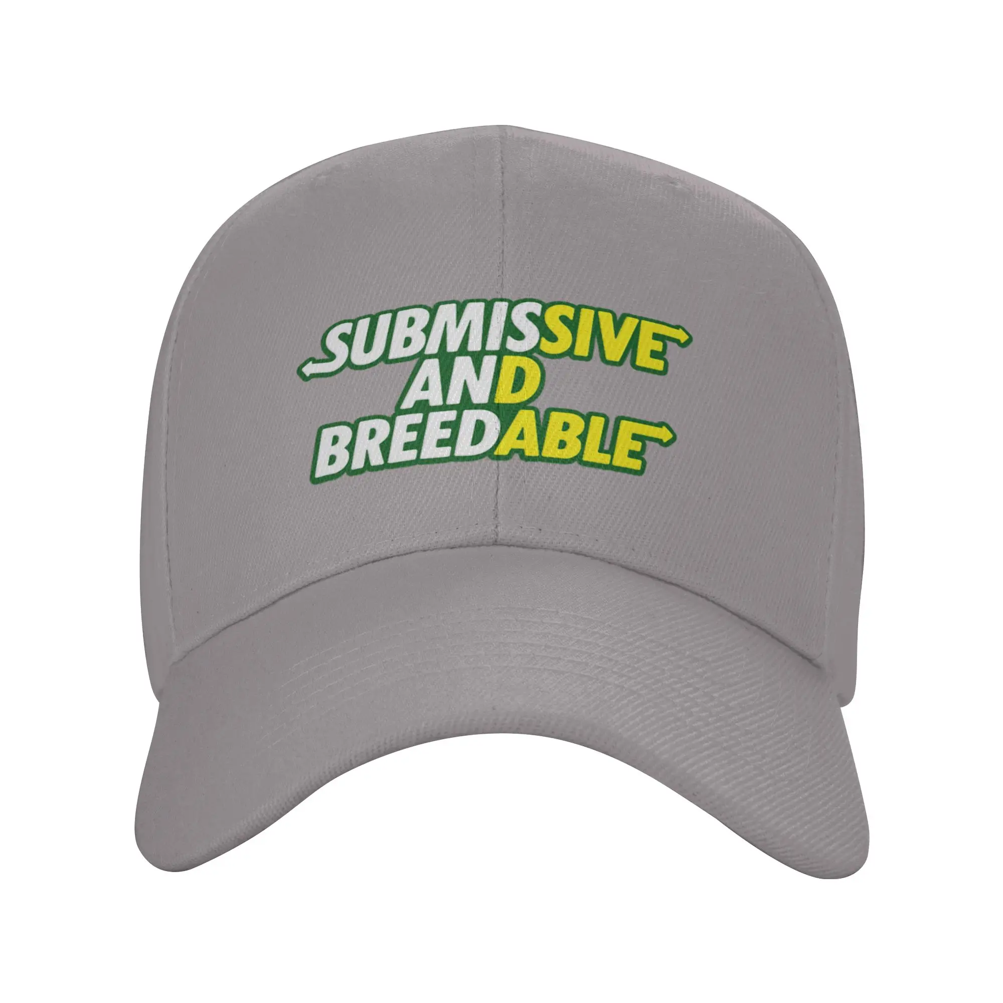 Hot Sale Submissive and Breedable (Black) Baseball Cap  Plain Hat Women's  Barbecue Party Hat Women's
