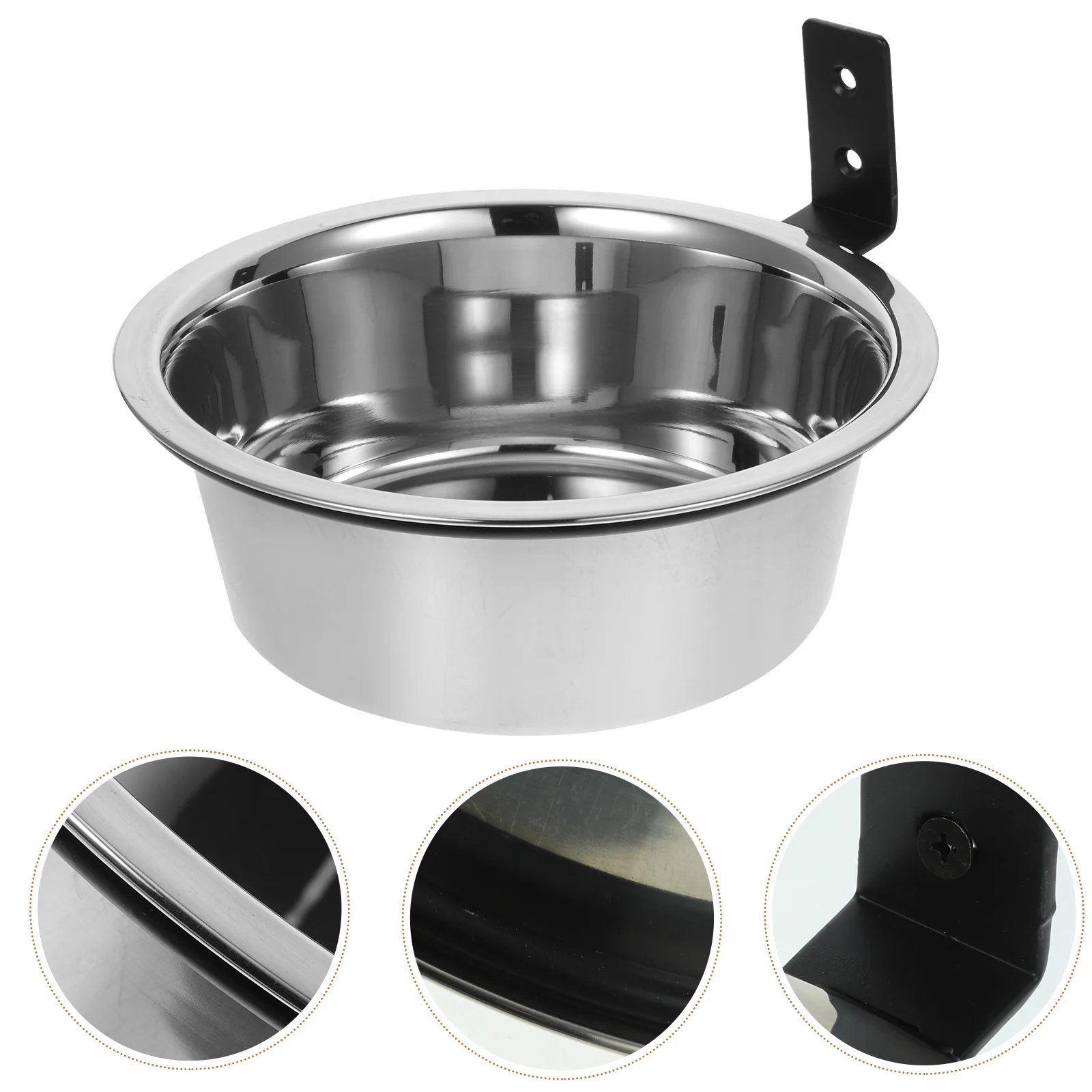 

1Set Elevated Raised Dog Food Water Bowl Stainless Steel Pet Feeding Bowl Wall Mounted Large Dogs Convenient Anti-Overturn