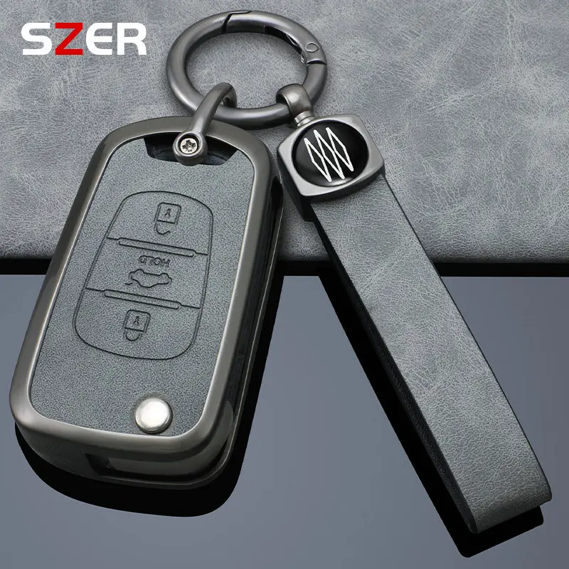 For Hyundai i20 i30 ix20 ix25 ix35 Elantra Accent Alloy Key Case Cover For KIA Sportage Rio 3 Soul Optima Ceed Pro K5 K2 Pride