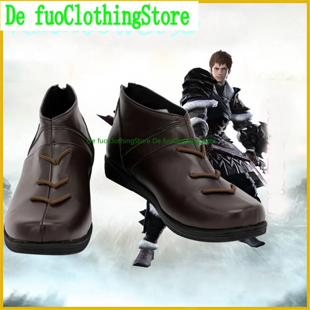 FINAL FANTASY XIV A Realm Reborn FF14 Ardbert Cosplay Shoes Boots Game Anime Halloween DefuoClothing Shoes Store