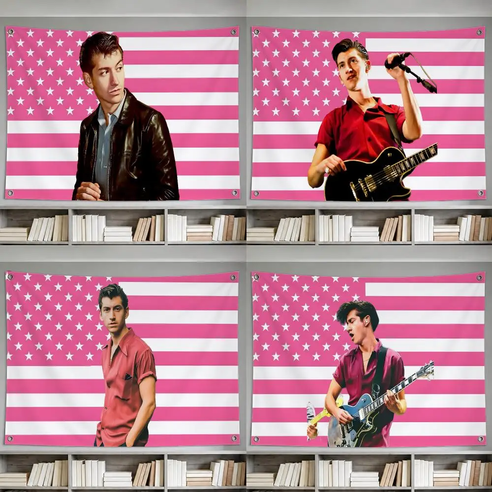 Singer Alex Turner Arctic Monkeys Flags decor flag banner,wall hanging flag,indoor outdoor wall decor,yard garden porch patio