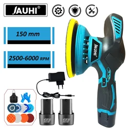 JAUHI-Electric Car Polishing Machine, Sanding Machine, Car Waxing Machine, 6000rpm, Six Speed Adjustable Electric Tool