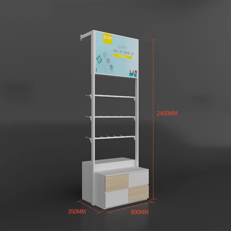 Snack shelves against the wall Bulk food display racks Maternal and infant stationery stores Multi-function combination display