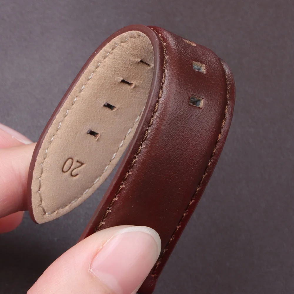 حزام جلدي عالمي لساعة DW دانيال ويلينغتون 17 مللي متر 18 مللي متر 20 مللي متر 22 مللي متر Meninos Assistem سوار ساعة من الجلد الطبيعي