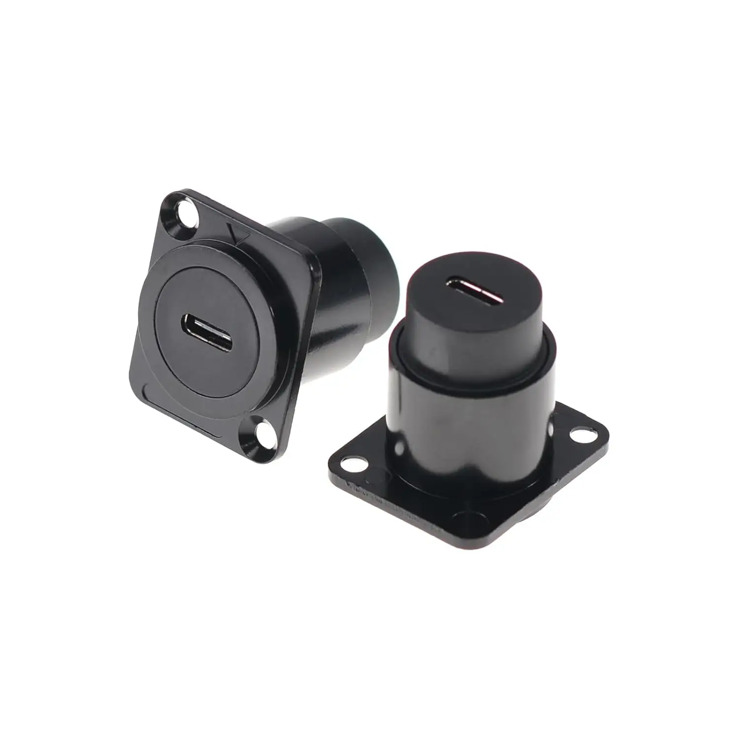 Alvins USB C 3.1 Type-C Panel Mount Coupler Waterproof Connector Socket, D-Type Module USB C Pass Through Connector, Female