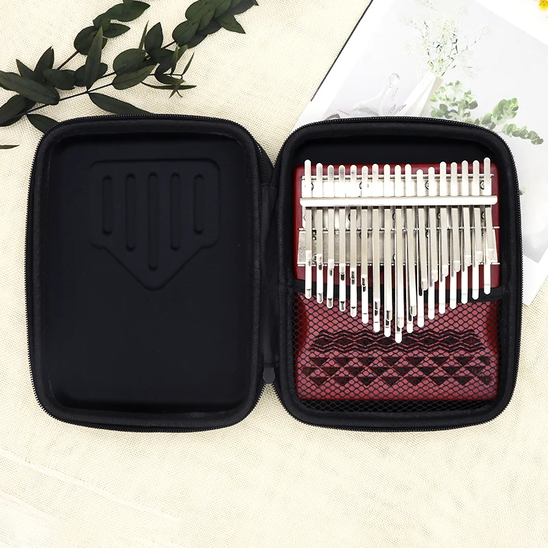 34 Key Kalimba Thumb Piano Chromatic Keys With Portable Case Double-layer Keys Premium Mahogany Mbira Instrument Gifts