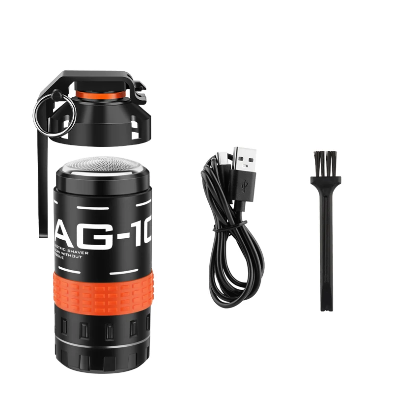 macchina-per-tagliare-i-capelli-rasoio-granata-modello-mini-coltello-da-barba-elettrico-portatile-caccia-all'aperto-avventura-attrezzatura-per-ventilatore-militare