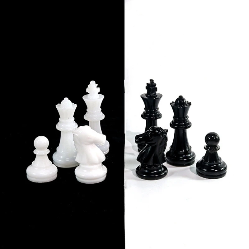 Resin Chess Pieces Mold Set Silicone Chess Molds Set Epoxy Resin Casting Mould Board Games Moulds for Home Decorations