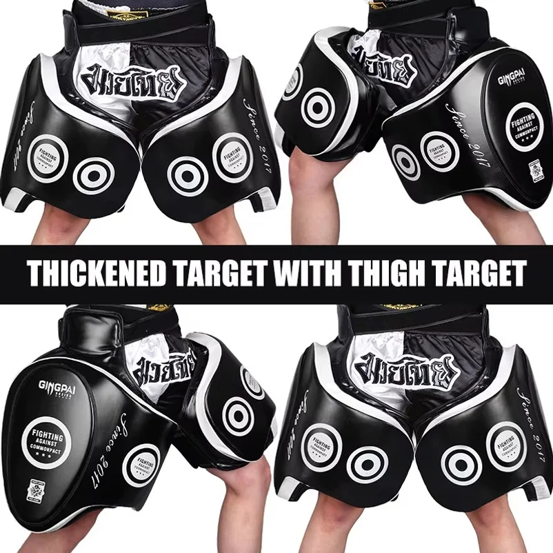 Boxing Thigh Pads, Thickened Protector Gear, Thigh Target, Sanda Fight Whip Leg Training, Combat Training, Leg Support