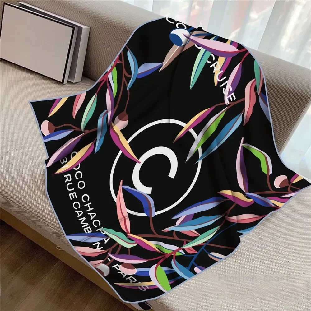 90CM French 90cm Letter Small C Twill Silk Women Sunscreen Shawl Large Square Scarf Headscarf Wholesale  Scarf for Women