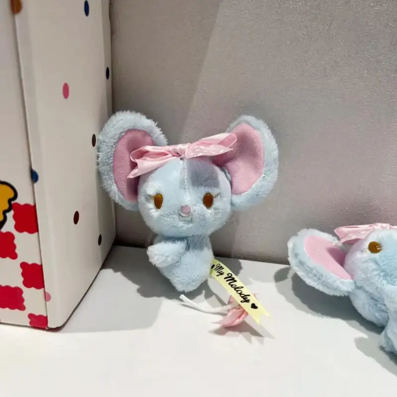 Frando Mouse Bag Charm llavero de coche lindo muñeco de peluche mochila decoración para niñas llavero suave Adorable adorno colgante para bolso