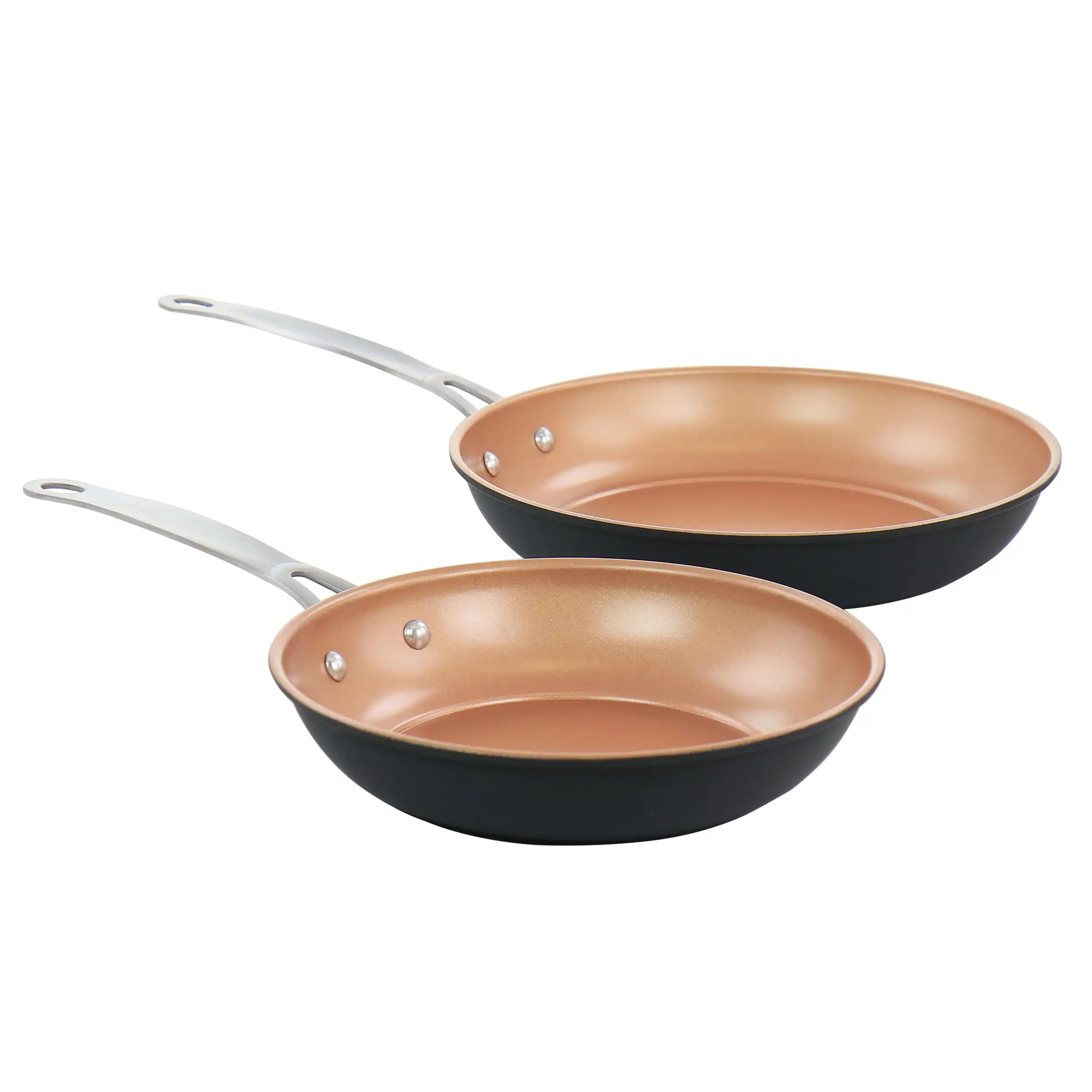 

Chestnut 2 Piece Nonstick Carbon Steel Frying Pan Set in Copper