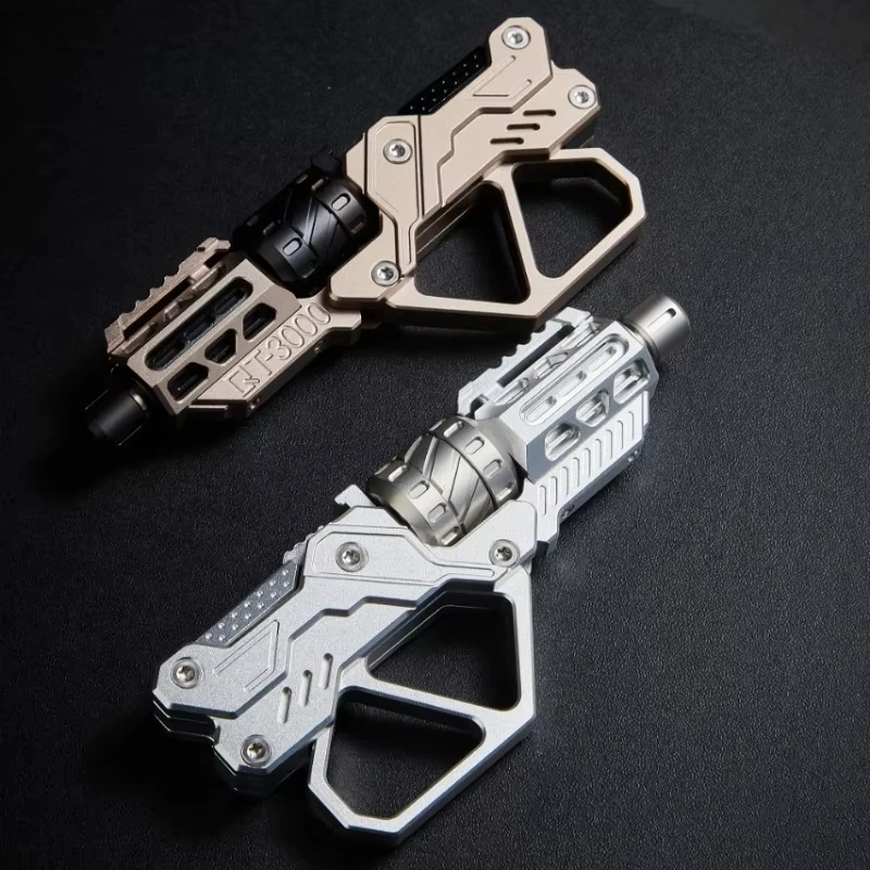 EDC QT-3000 Revolver Flip Push Slider pistolet décompression Fidget Spinner multi playabilité anxiété Stress métal doigt gyroscope jouet