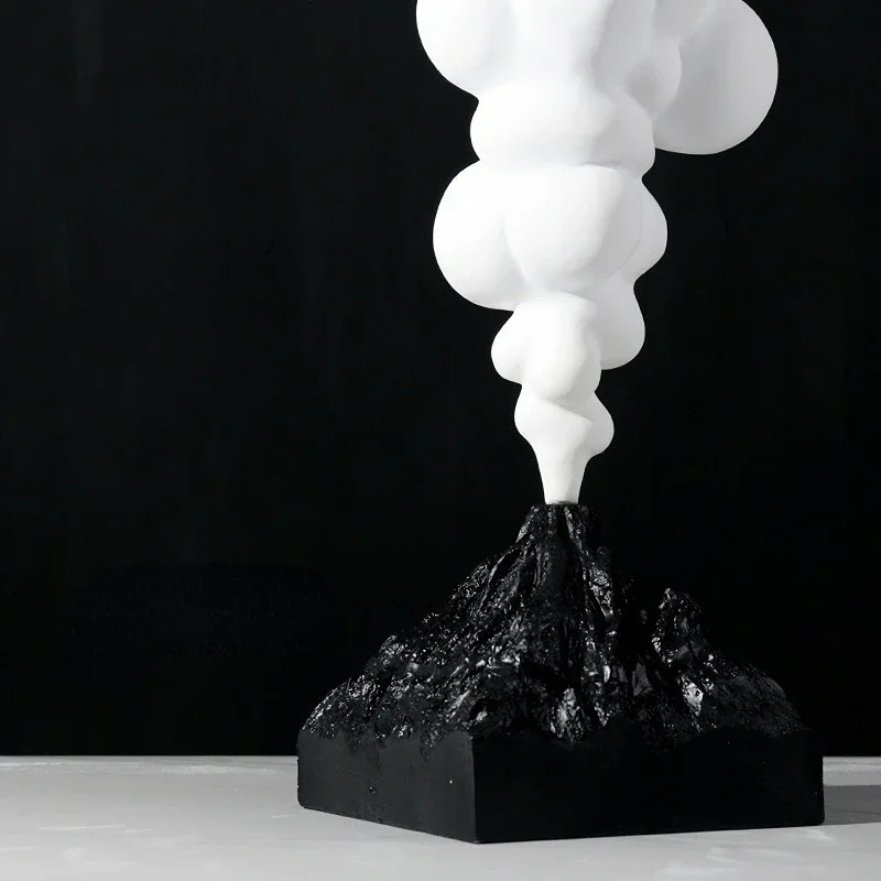 Simple Creative Abstract Volcanic Eruption Resin Ornaments Home Living Room Desktop Porch Cabinet Decorations