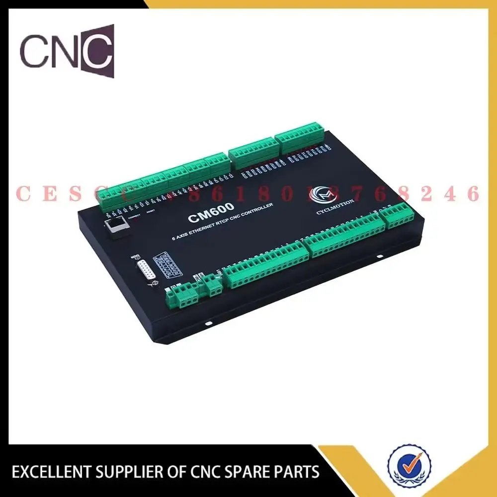 New 3/4/6 axis motion control board Cyclmotion Secocca 5-axis RTCP simulation CNC engraving machine trajectory preview CM600