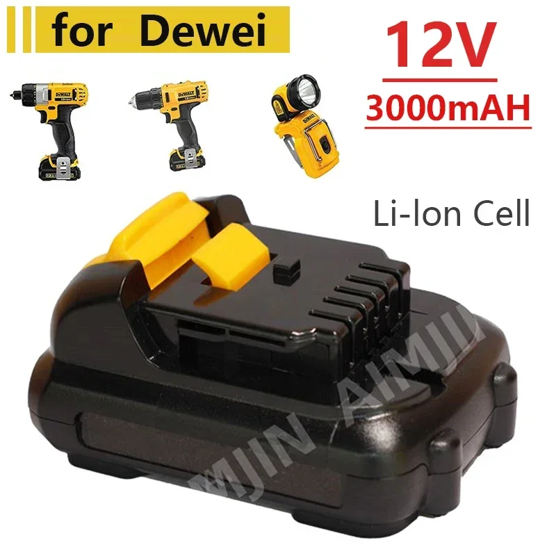 Li-ion Power Tools Battery DCB120 DCB127 DCB121 12V DCB120 DCB127 DCB121 DCB100 DCB101 DCB119 LEFEIYI 12V 3000mAh for Dewei