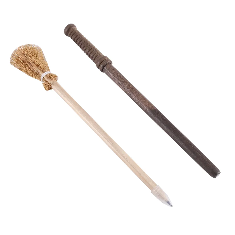 20 Pcs Wand Pencils Party Supplies And 20 Pcs Witch Broom Pencils, Wand Pencils Theme Birthday Goody Bag Filler Favors