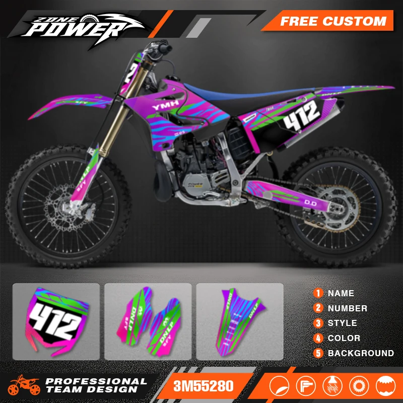 

Наборы наклеек с графикой для мотоцикла Powerzone для Yamaha YZ125 YZ250 2015 2016 2017 2018 2019 2020 2021 YZ250X 2016-2021 25