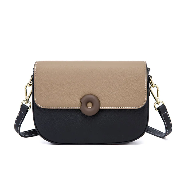 Imagem -05 - Yanatari-bolsas Crossbody de Luxo para Mulheres Pequena Bolsa de Ombro Quadrada Bolsa de Couro Genuína Bolsas Femininas Tofu Nova Moda 2024