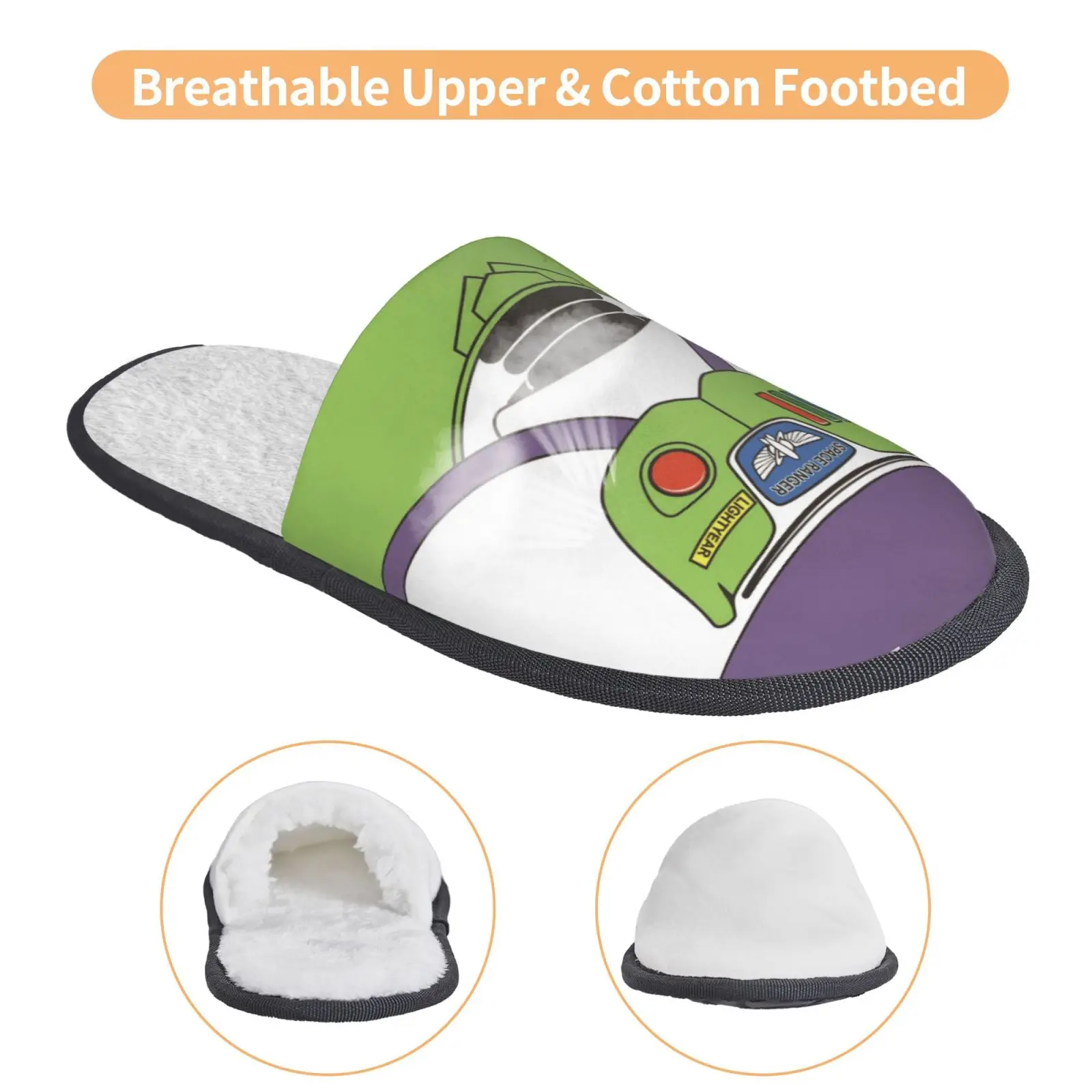 Buzz Lightyear Toy Story Pantofole con stampa 3D Disney Morbida e calda memory foam Soffice pantofola Scarpe da esterno per interni Dropshipping