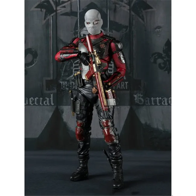 

15.5CM Suicide Squad Deadshot joint movable Anime Action Figure PVC toys Collection figures for friends gifts