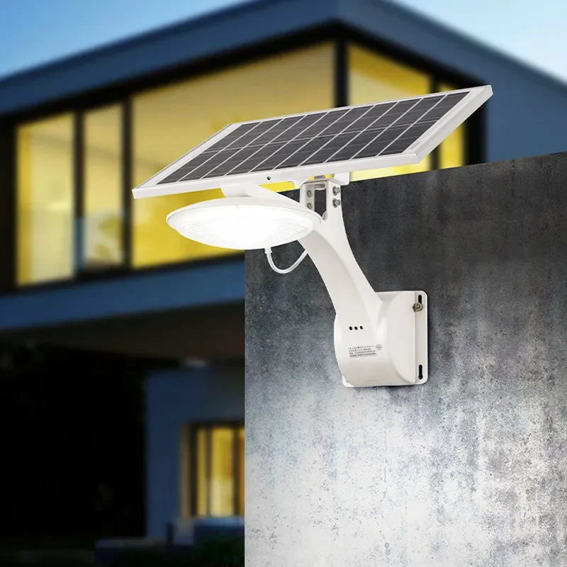 Solar Street Light Outdoor High Pole LED Garden Lamp Super Bright Floodlight for Rural Yard Wall Household Lighting