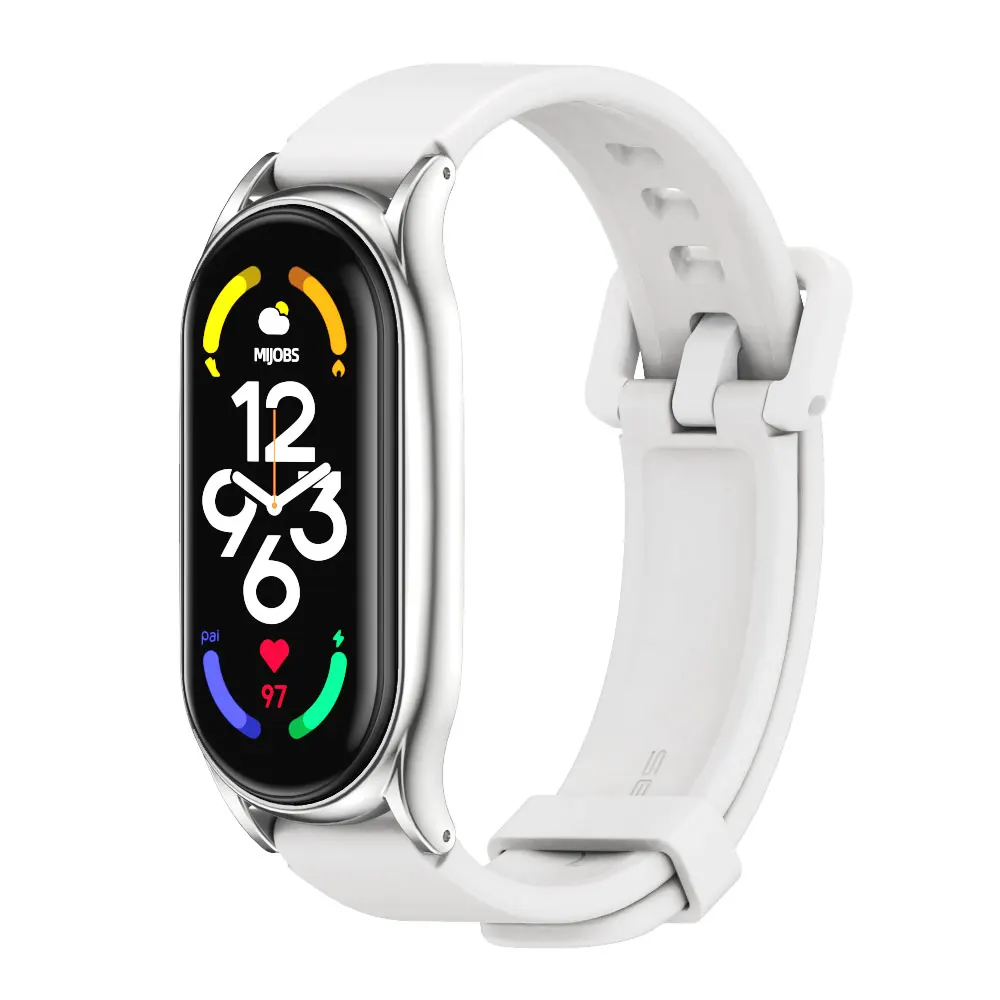 Ремешок силиконовый для Mi Band 7 6 5 4 3, сменный Браслет для Xiaomi Mi Band 4 3