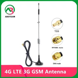 Amplificador de sinal de alto ganho, antena Full Band Sucker, 12dBi, SMA TS9, armário DTU ao ar livre, 4G LTE, 3G, 3G, 698-2700MHz