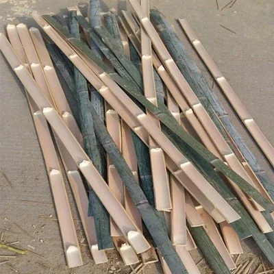 knife broken  artifact  springboard sheep bed fruit support fence bamboo slice slitting processing tool