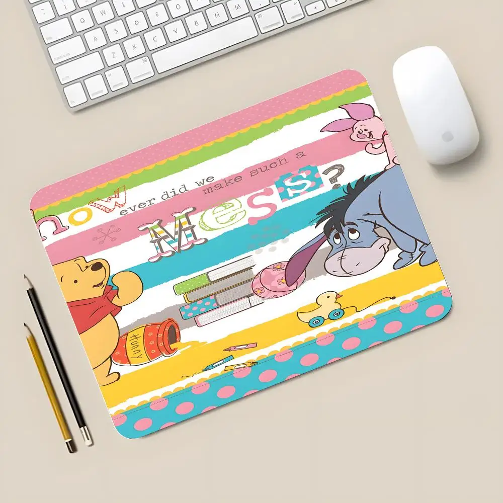 Disney Cartoon Winnie The Pooh Mouse Pad game e-sports universal desktop laptop simple office rubber small non-slip pad 450x400