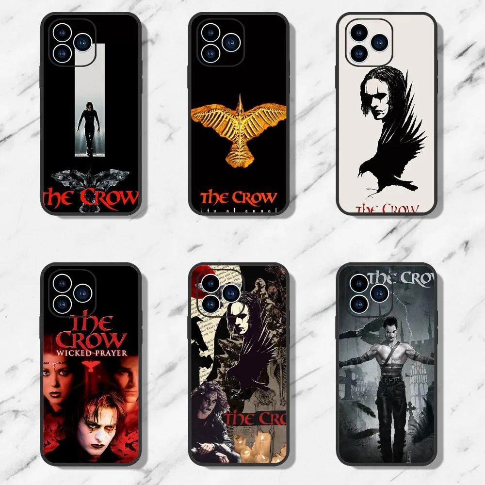 Movie T-THE C-CROW Phone Case For iPhone 11 12 13 14 15 Mini Pro Max Plus 8 xr xs Black Shell