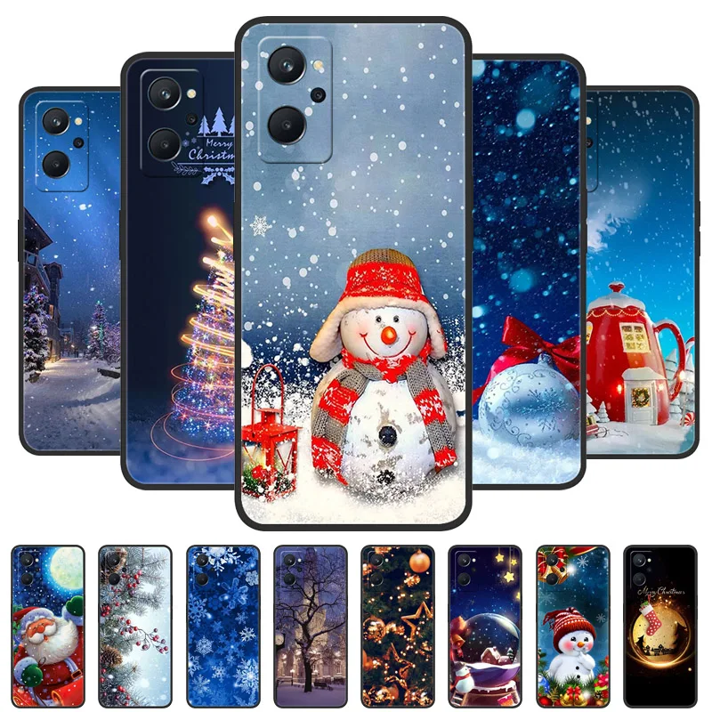 For Realme 9 9i 10 4G Case Christmas Soft Silicone Funda for Realme 11 Pro Plus Pro+ 5G 2023 Phone Cover Realme9 5G TPU Coque