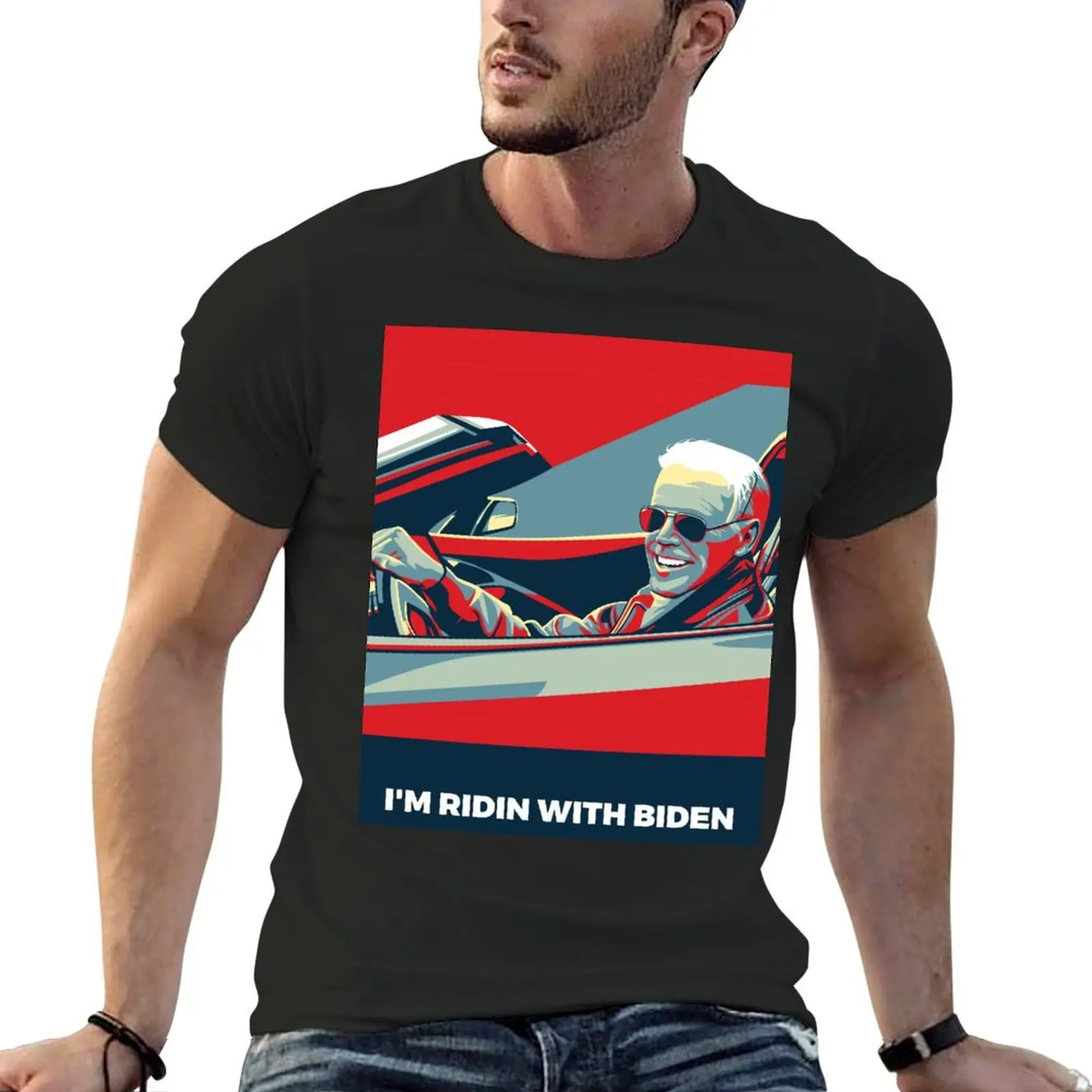 I’M RIDIN WITH BIDEN T-Shirt graphic tee shirt customizeds Blouse custom shirt workout shirts for men