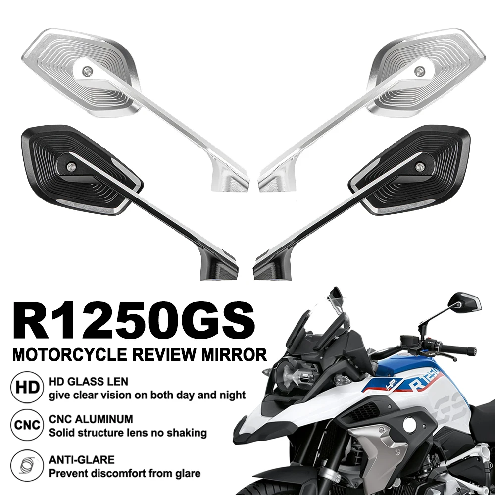 Lusterka motocyklowe akcesoria dla BMW R1200GS F800R R1300GS R1250GS przygoda lusterka boczne F750GS F850GS ADV S1000XR