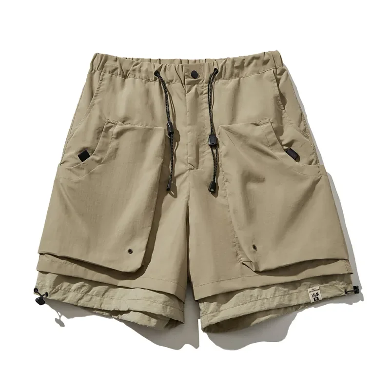 Men's Multi-Pocket Cargo Shorts Quick Dry Waterproof Loose Fit Casual Summer Outdoor Shorts