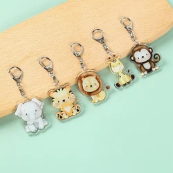 Jungle Animal Party Keychains Safari Birthday Party Decoration Kids Gifts Baby Shower Jungle Wild One 1st Birthday Supplies